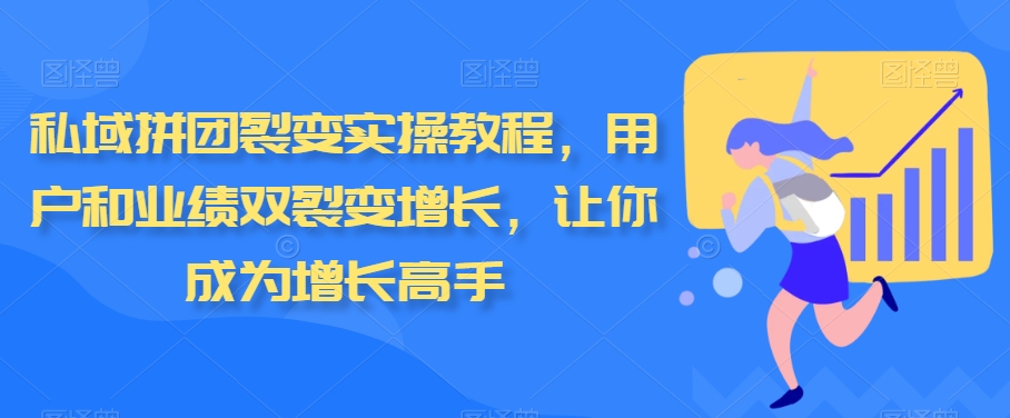 私域拼团裂变实操教程，用户和业绩双裂变增长，让你成为增长高手-厦门腾空互联厦门腾空互联