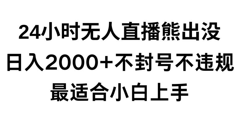 快手24小时无人直播熊出没，不封直播间，不违规，日入2000+，最适合小白上手，保姆式教学【揭秘】-网站游戏源码-黑科技工具分享-www.0592tk.cn-厦门腾空互联