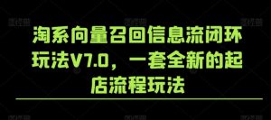 淘系向量召回信息流闭环玩法V7.0,一套全新的起店流程玩法-网站游戏源码-黑科技工具分享-www.0592tk.cn-厦门腾空互联