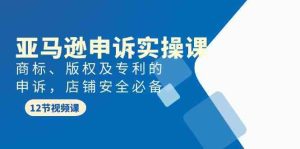 亚马逊申诉实战课，商标、版权及专利的申诉，店铺安全必备-网站游戏源码-黑科技工具分享-www.0592tk.cn-厦门腾空互联