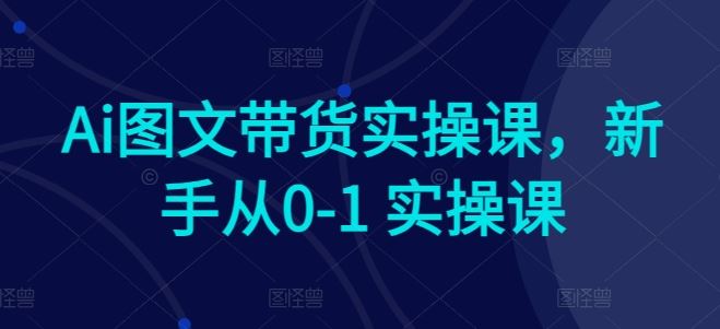 Ai图文带货实操课，新手从0-1 实操课-网站游戏源码-黑科技工具分享-www.0592tk.cn-厦门腾空互联