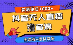(10274期)2024抖音无人直播撸音浪新玩法 日入1000+ 全流程+素材资源-网站游戏源码-黑科技工具分享-www.0592tk.cn-厦门腾空互联