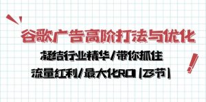 （10287期）谷歌广告高阶打法与优化，凝结行业精华/带你抓住流量红利/最大化ROI(23节)-网站游戏源码-黑科技工具分享-www.0592tk.cn-厦门腾空互联