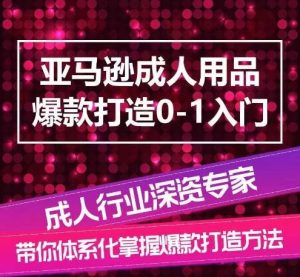 亚马逊成人用品爆款打造0-1入门，系统化讲解亚马逊成人用品爆款打造的流程-网站游戏源码-黑科技工具分享-www.0592tk.cn-厦门腾空互联