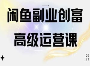 闲鱼电商运营高级课程，一部手机学会闲鱼开店赚钱-网站游戏源码-黑科技工具分享-www.0592tk.cn-厦门腾空互联