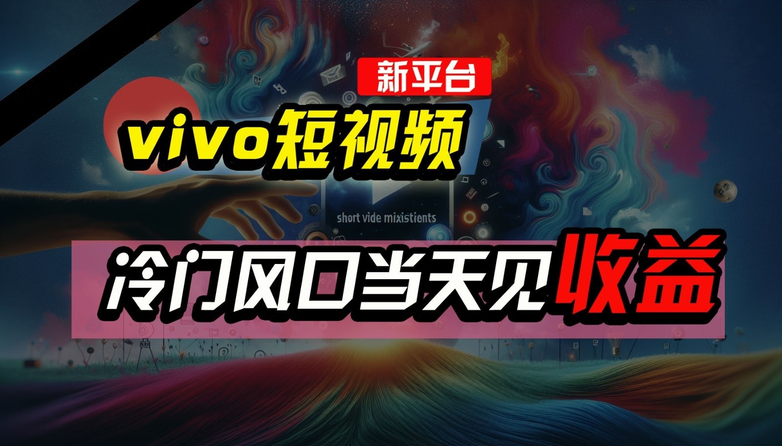 全新平台vivo短视频，新风口AI混剪无脑搬运，冷门风口当天见收益，7天撸了2300+了-网站游戏源码-黑科技工具分享-www.0592tk.cn-厦门腾空互联