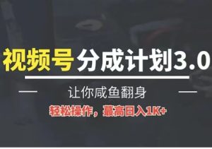 24年视频号冷门蓝海赛道，操作简单，单号收益可达四位数-网站游戏源码-黑科技工具分享-www.0592tk.cn-厦门腾空互联
