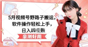 5月视频号野路子搬运，软件操作轻松上手，日入三位数【揭秘】-网站游戏源码-黑科技工具分享-www.0592tk.cn-厦门腾空互联