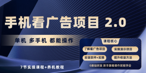 手机看广告项目2.0,单机收益30-50,提现秒到账-网站游戏源码-黑科技工具分享-www.0592tk.cn-厦门腾空互联