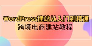 （10313期）WordPress建站从入门到精通，跨境电商建站教程-网站游戏源码-黑科技工具分享-www.0592tk.cn-厦门腾空互联