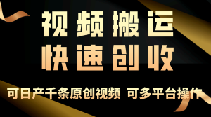 (10417期)一步一步教你赚大钱!仅视频搬运,月入3万+,轻松上手,打通思维,处处…-网站游戏源码-黑科技工具分享-www.0592tk.cn-厦门腾空互联
