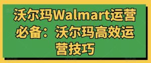 沃尔玛Walmart运营必备:沃尔玛高效运营技巧-网站游戏源码-黑科技工具分享-www.0592tk.cn-厦门腾空互联