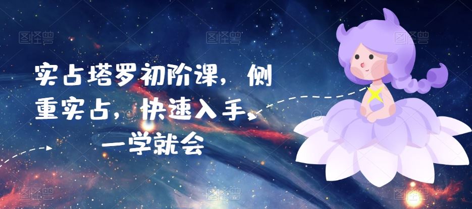 实占塔罗初阶课，侧重实占，快速入手，一学就会-网站游戏源码-黑科技工具分享-www.0592tk.cn-厦门腾空互联