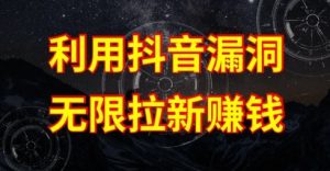 利用抖音链接漏洞,无限拉新赚钱【漏洞原理+操作流程】【揭秘】-网站游戏源码-黑科技工具分享-www.0592tk.cn-厦门腾空互联