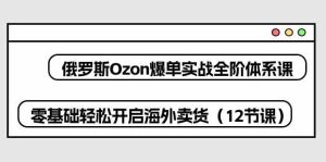 俄罗斯Ozon爆单实战全阶体系课,零基础轻松开启海外卖货(12节课)-网站游戏源码-黑科技工具分享-www.0592tk.cn-厦门腾空互联