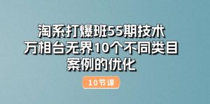 (10996期)淘系打爆班55期技术:万相台无界10个不同类目案例的优化(10节)-网站游戏源码-黑科技工具分享-www.0592tk.cn-厦门腾空互联
