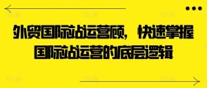 外贸国际站运营顾问,快速掌握国际站运营的底层逻辑-网站游戏源码-黑科技工具分享-www.0592tk.cn-厦门腾空互联