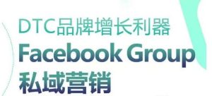 DTC品牌增长利器:Facebook Group私域营销策略-网站游戏源码-黑科技工具分享-www.0592tk.cn-厦门腾空互联
