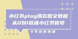 小红书plog爆款图文教程，从0到1搭建小红书账号（9节课）-网站游戏源码-黑科技工具分享-www.0592tk.cn-厦门腾空互联