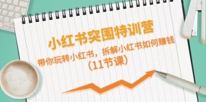 小红书突围特训营,拆解小红书如何赚钱,带你玩转小红书(11节课)-网站游戏源码-黑科技工具分享-www.0592tk.cn-厦门腾空互联