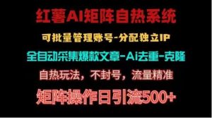 红薯矩阵自热系统，独家不死号引流玩法！矩阵操作日引流500+-网站游戏源码-黑科技工具分享-www.0592tk.cn-厦门腾空互联