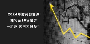 2024年财商创富课：如何从10w起步，一步步实现大目标！（7节完整版）-网站游戏源码-黑科技工具分享-www.0592tk.cn-厦门腾空互联