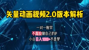 矢量图动画视频2.0版解析,做自己的IP账号,操作简单易上手小白日入1000+-网站游戏源码-黑科技工具分享-www.0592tk.cn-厦门腾空互联