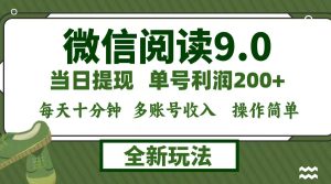 (12575期)微信阅读9.0新玩法,每天十分钟,单号利润200+,简单0成本,当日就能提…-网站游戏源码-黑科技工具分享-www.0592tk.cn-厦门腾空互联