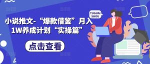 小说推文-“爆款借鉴”月入1W养成计划“实操篇”-网站游戏源码-黑科技工具分享-www.0592tk.cn-厦门腾空互联