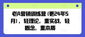 老A营销训练营(更24年9月)，轻理论，重实战，轻概念，重本质-网站游戏源码-黑科技工具分享-www.0592tk.cn-厦门腾空互联