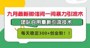 （12735期）九月最新微信问一问暴力引流术，团队自用引流术，每天稳定300+创…-网站游戏源码-黑科技工具分享-www.0592tk.cn-厦门腾空互联