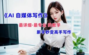 全网最全最细最专业的“AI自媒体写作”教学，新手小白秒变写作高手！-网站游戏源码-黑科技工具分享-www.0592tk.cn-厦门腾空互联