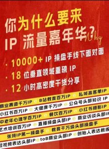 群响IP流量嘉年华,现场视频+IP江湖2024典藏版PPT-网站游戏源码-黑科技工具分享-www.0592tk.cn-厦门腾空互联