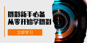 (13002期)摄影新手必备:从零开始学摄影,器材、光线、构图、实战拍摄及后期修片-网站游戏源码-黑科技工具分享-www.0592tk.cn-厦门腾空互联