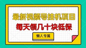 （13452期）视频号挂机项目，每天几十块低保，懒人专属-网站游戏源码-黑科技工具分享-www.0592tk.cn-厦门腾空互联
