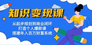 (13185期)知识变现课:从起步规划到商业闭环 打造个人爆款课 搭建年入百万财富系统-网站游戏源码-黑科技工具分享-www.0592tk.cn-厦门腾空互联