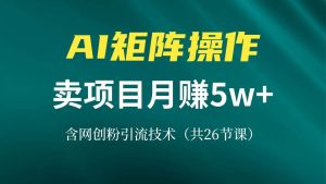 （13335期）网创IP打造课，借助AI卖项目月赚5万+，含引流技术（共26节课）-网站游戏源码-黑科技工具分享-www.0592tk.cn-厦门腾空互联