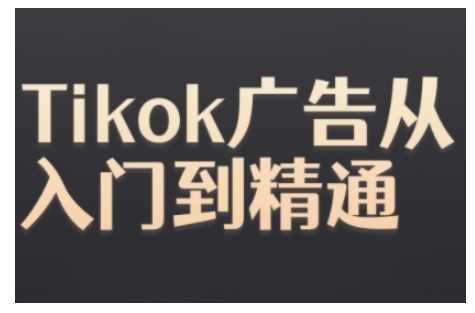 Tiktok Ads实操教程，Tiktok广告从入门到精通-网站游戏源码-黑科技工具分享-www.0592tk.cn-厦门腾空互联