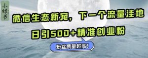 微信生态新宠小绿书：下一个流量洼地，日引500+精准创业粉，粉丝质量超高-网站游戏源码-黑科技工具分享-www.0592tk.cn-厦门腾空互联