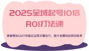 2025全域起号10倍ROI打法课,掌握增加GMV和稳定运营关键技巧,提升直播间投资回报率-网站游戏源码-黑科技工具分享-www.0592tk.cn-厦门腾空互联