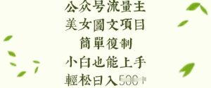 流量主长期收益项目，美女图片简单复制，小白也能上手，轻松日入5张-网站游戏源码-黑科技工具分享-www.0592tk.cn-厦门腾空互联