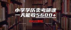 （14561期）小学学历卖考研课程，一天收5600（附3580G考研合集）-网站游戏源码-黑科技工具分享-www.0592tk.cn-厦门腾空互联