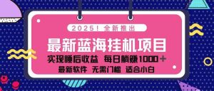 （14216期）2025最新挂机躺赚项目 一台电脑轻松日入500-网站游戏源码-黑科技工具分享-www.0592tk.cn-厦门腾空互联